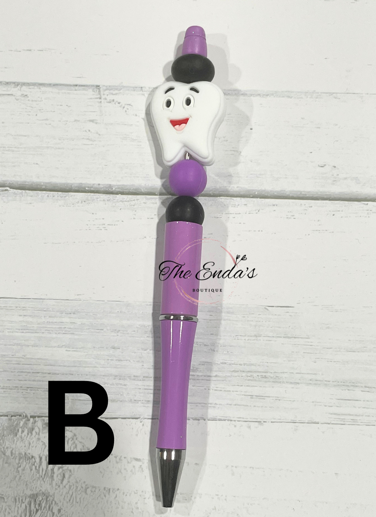 Tooth Beaded Pen ** HAS 2 DIFFERENT OPTIONS**