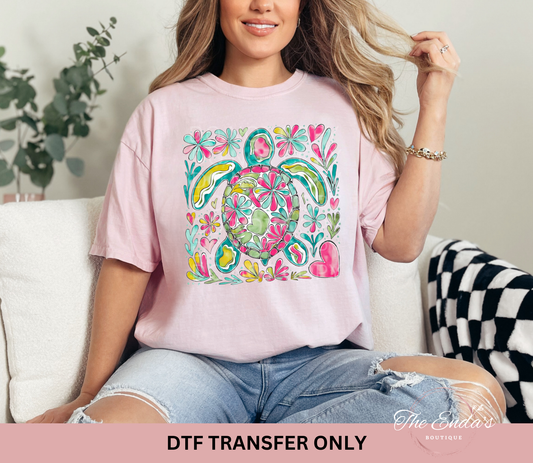 Sea Turtle DTF Transfer