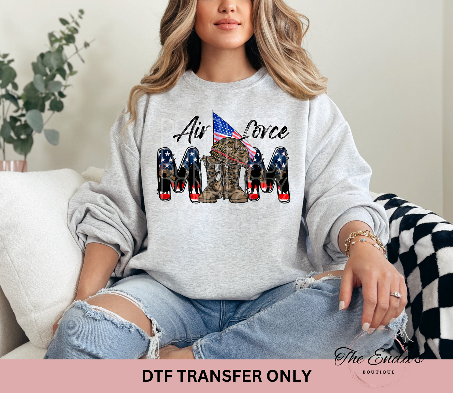 Airforce Mom DTF Transfer