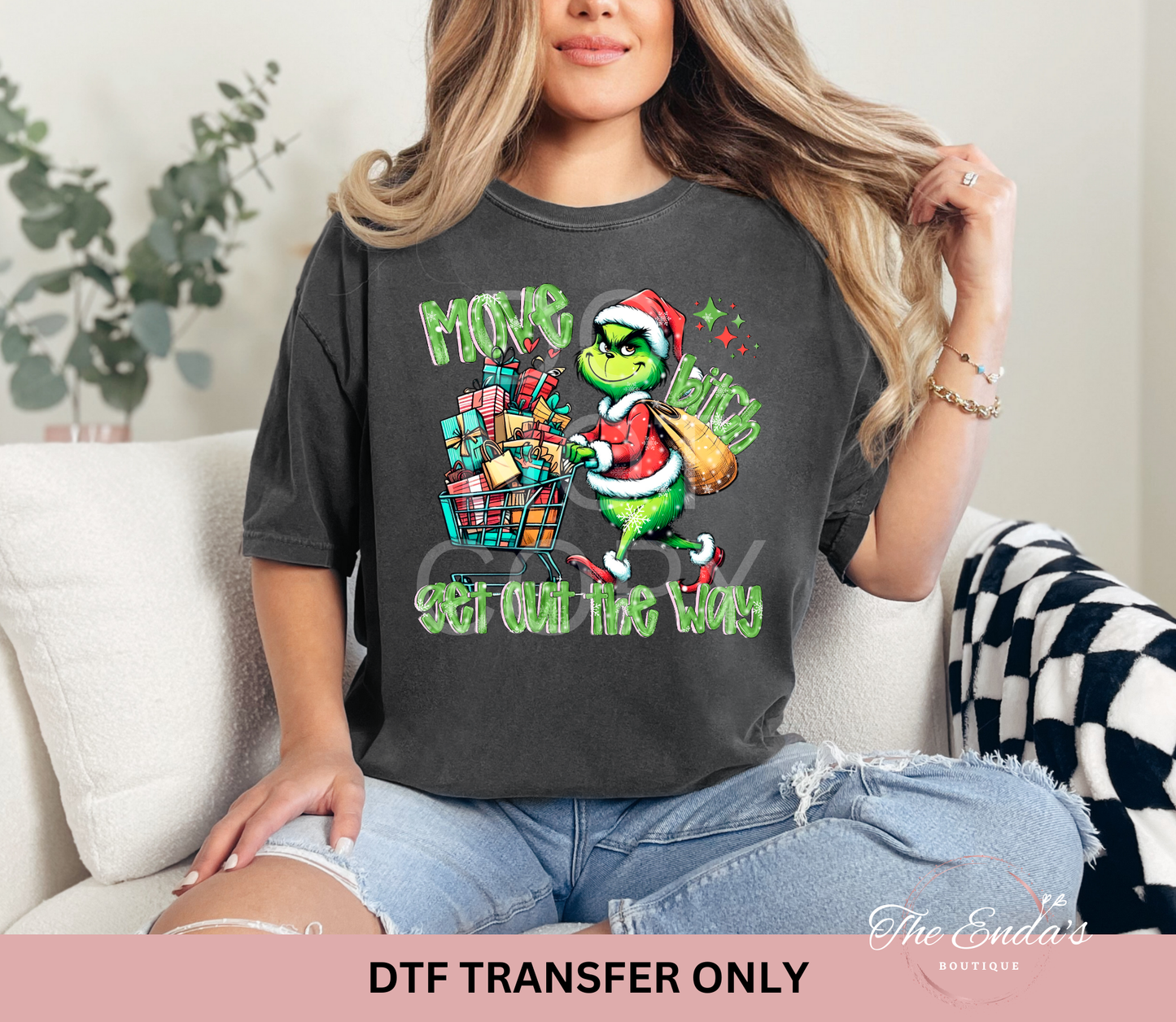 Green Man Move B Get Out The Way DTF Transfer