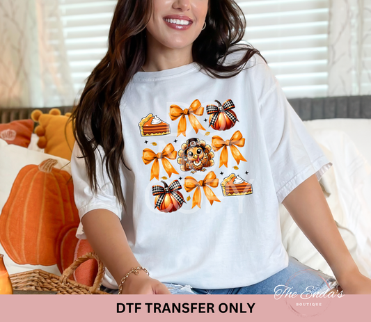 Thanksgiving Coquette DTF Transfer