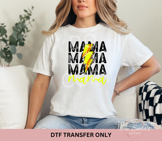 Softball Mama DTF Transfer