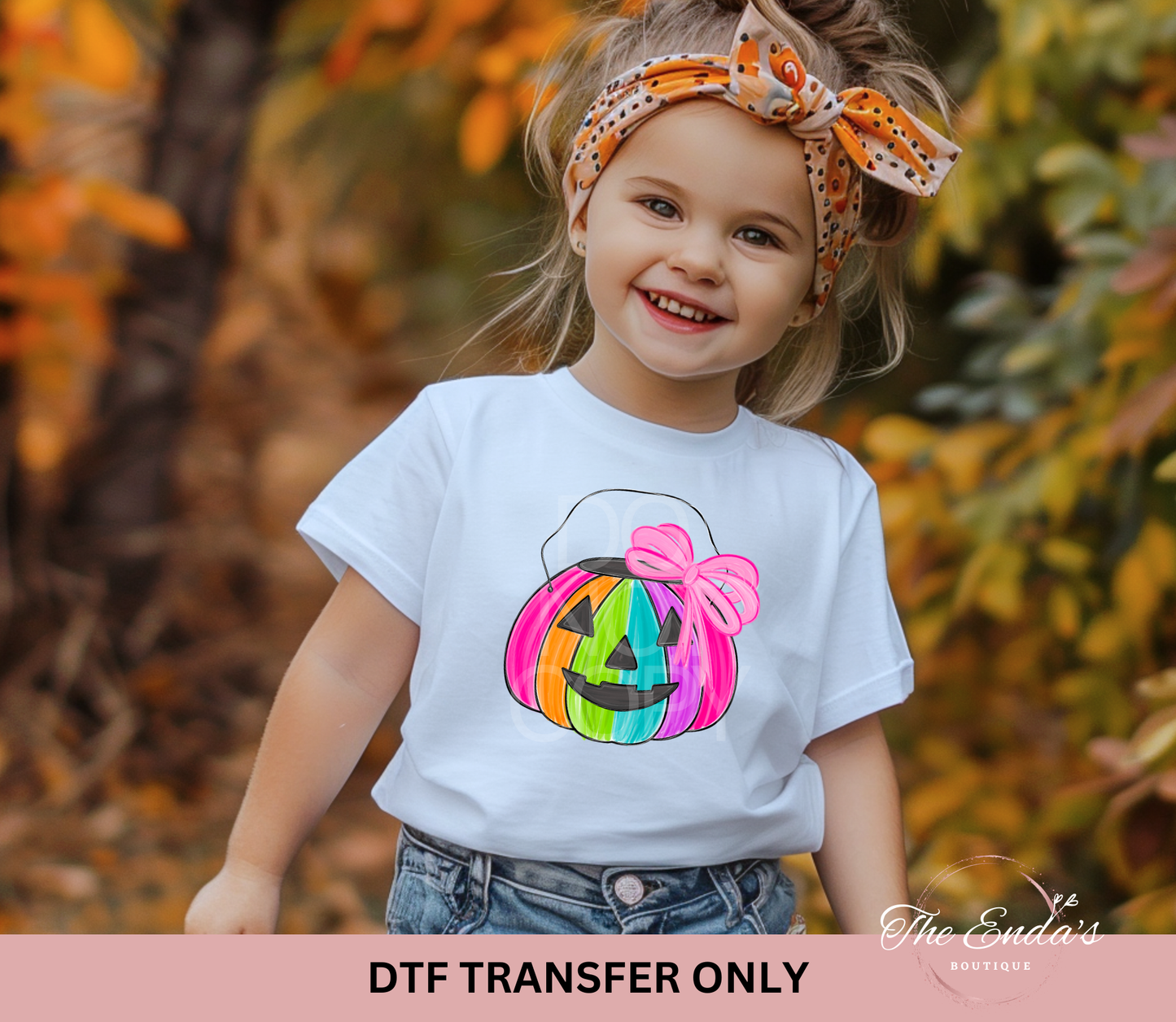 Pumpkin Bucket DTF Transfer