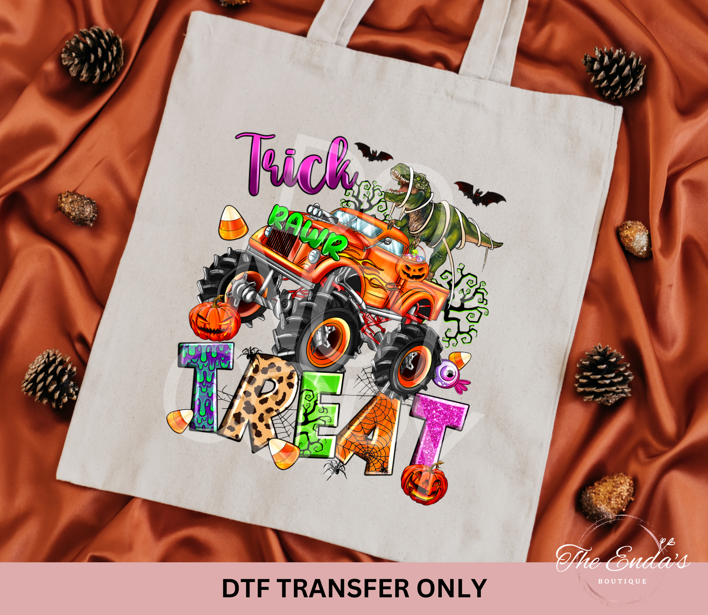 Trick Rawr Treat DTF Transfer