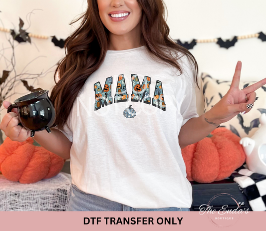 Blue Fall Mama DTF Transfer