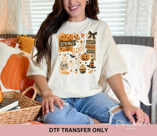 Halloween Fall Collage DTF Transfer