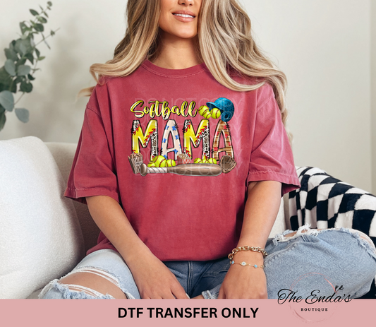 Softball Mama DTF Transfer