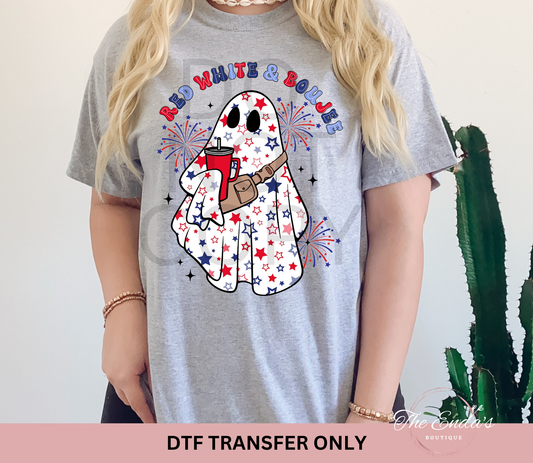 Red White & Boujee DTF Transfer