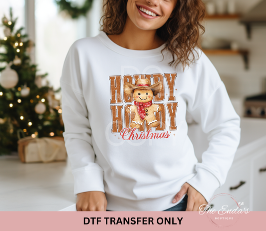 Howdy Howdy Christmas DTF Transfer