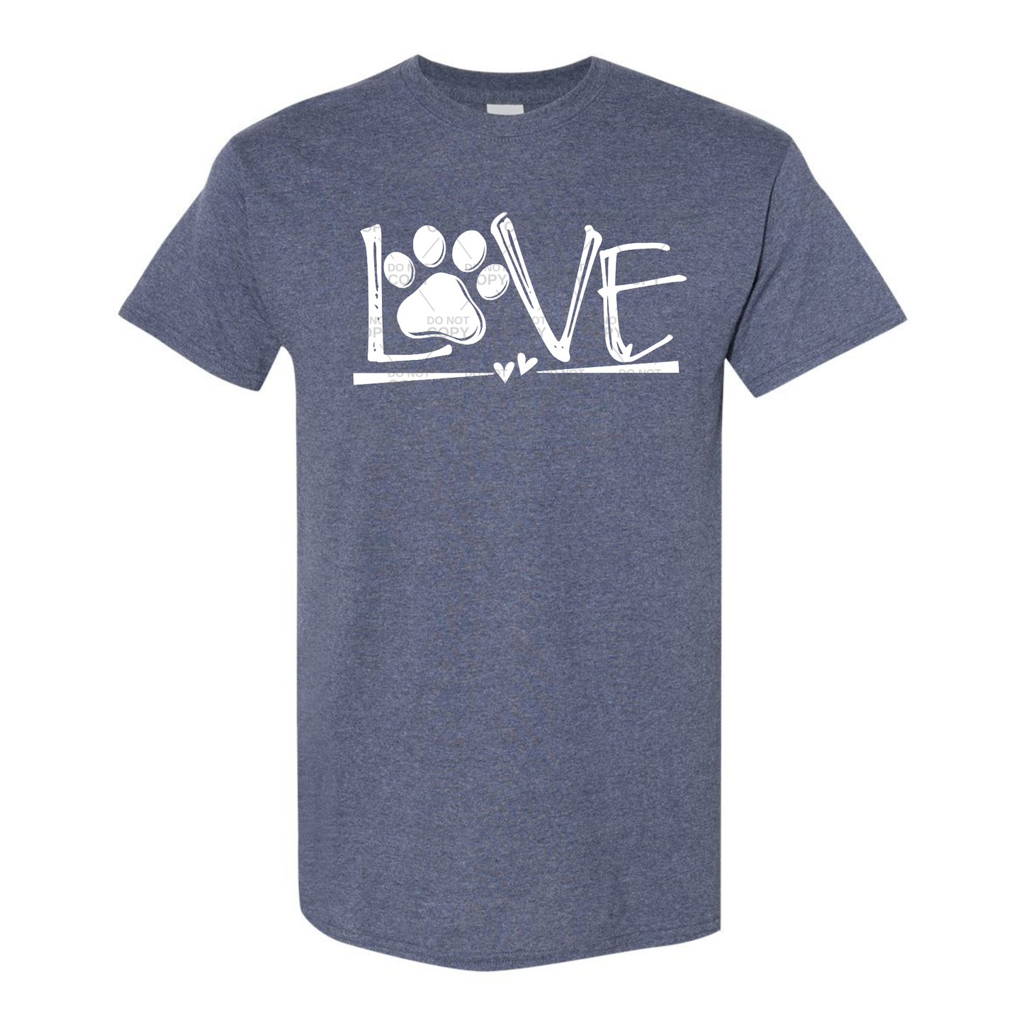 Love Paw Graphic T-Shirt or Crewneck Sweatshirt **LOCAL TO ENTERPRISE AL**