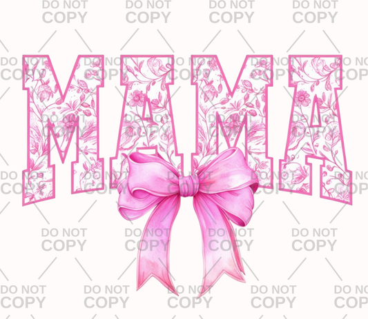 Pink Floral Mama Coquette DTF Transfer