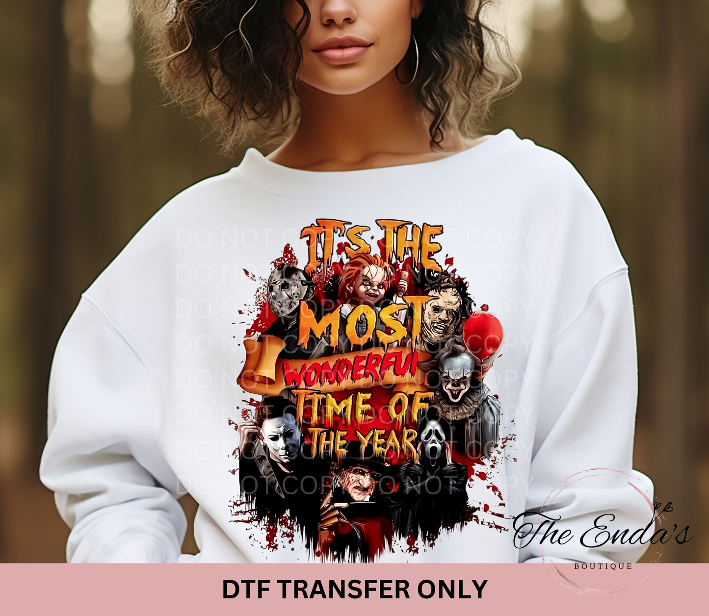 Horror It's The Most Wonderful Time Of The Year DTF Transfer