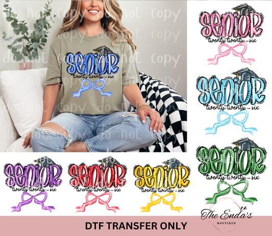 Brushstroke Senior 2026 Coquette *AVAILABLE IN MULTIPLE COLORS*