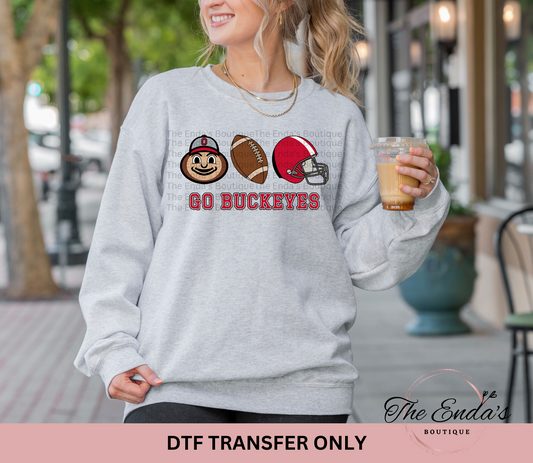 Go Buckeyes DTF Transfer