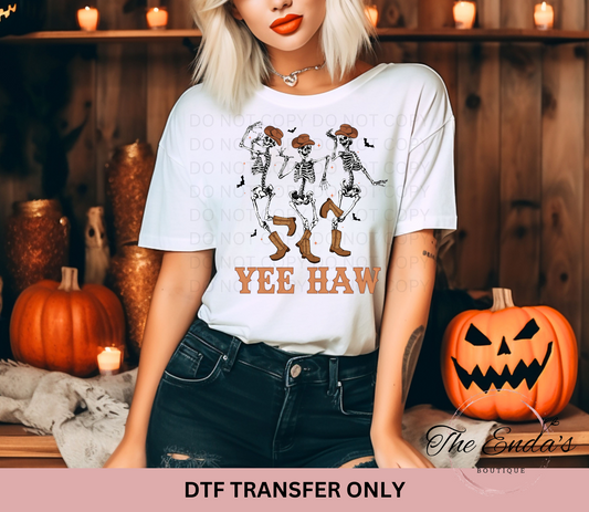 Yee Haw Skellies DTF Transfer