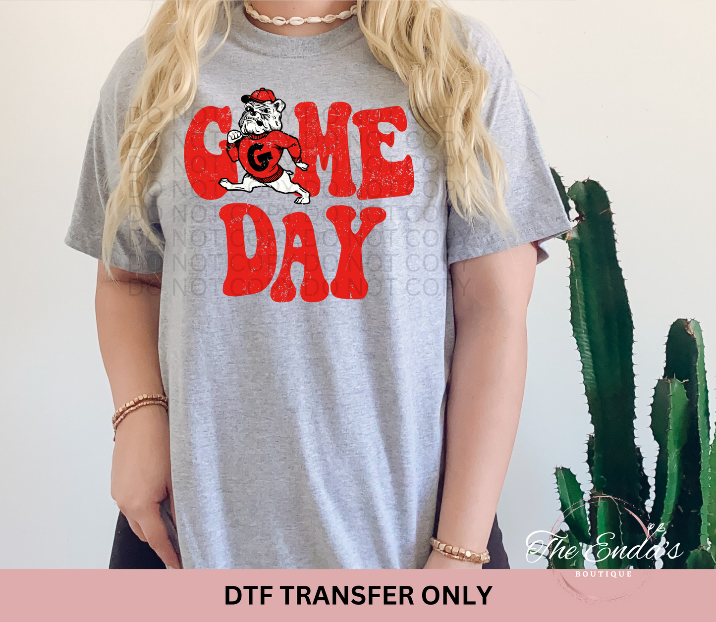 GA Game Day DTF Transfer **AVAILABLE IN TWO DIFFERENT COLORS**