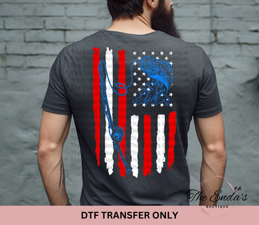 Fishing Flag DTF Transfer