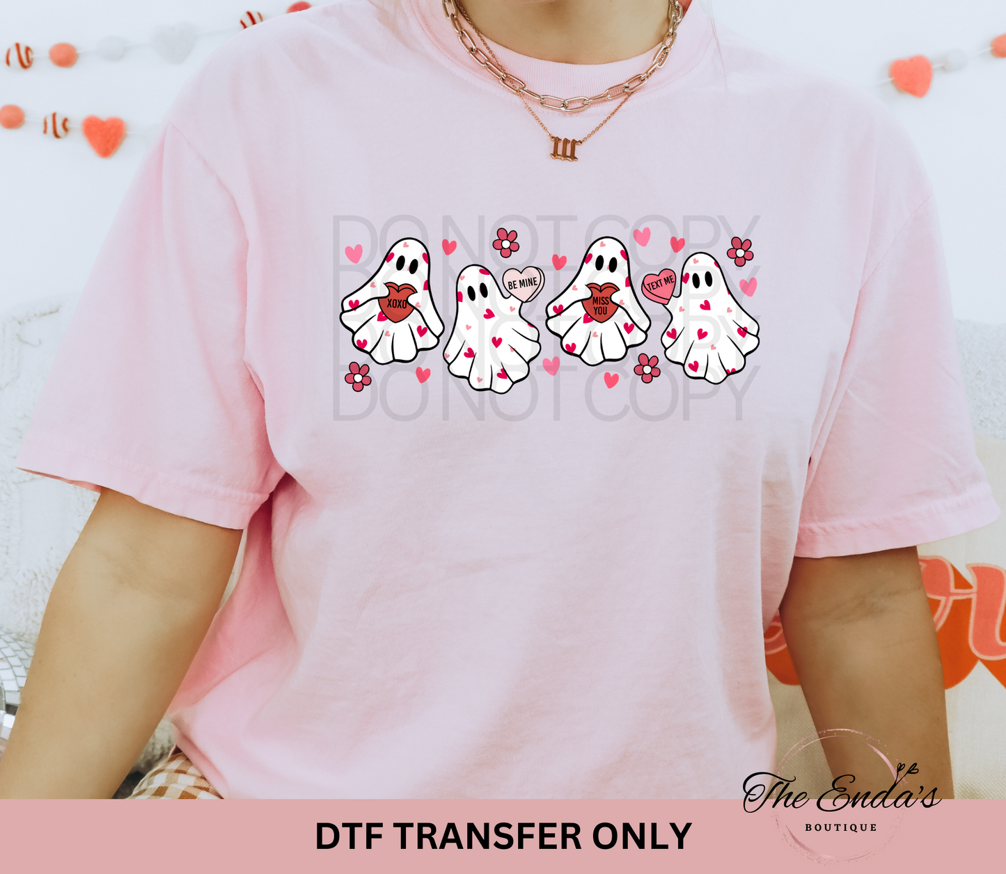 Valentine Ghosts DTF Transfer