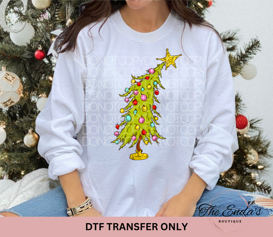 Trendy Christmas Tree DTF Transfer