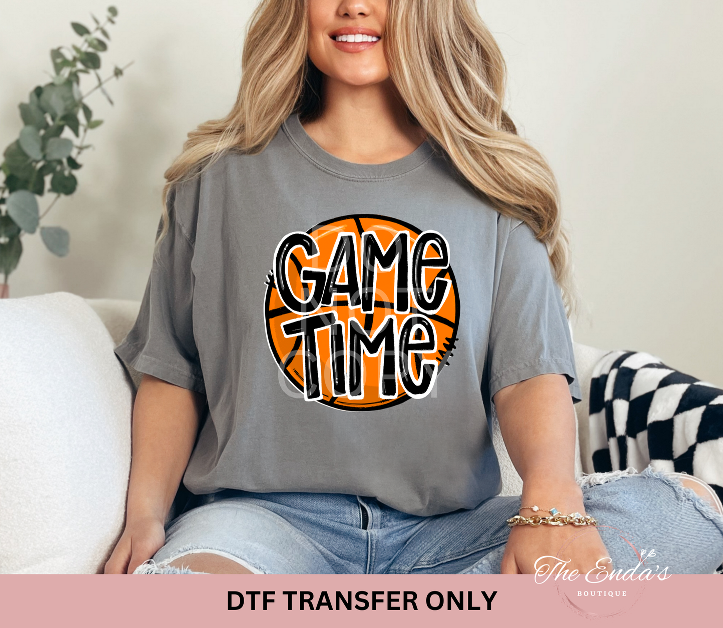 Basketball Game Time DTF Transfer