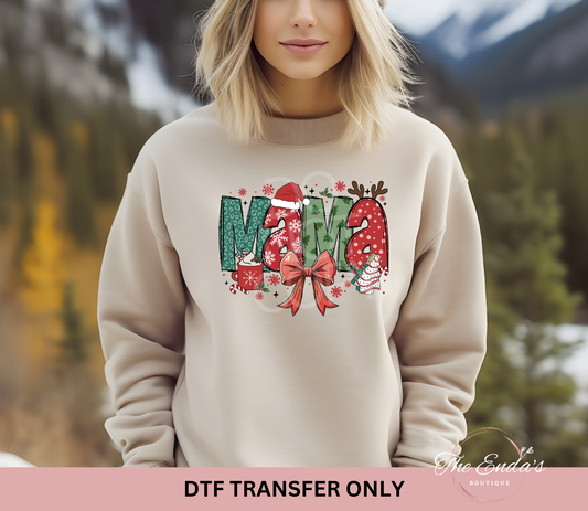 Christmas Mama DTF Transfer