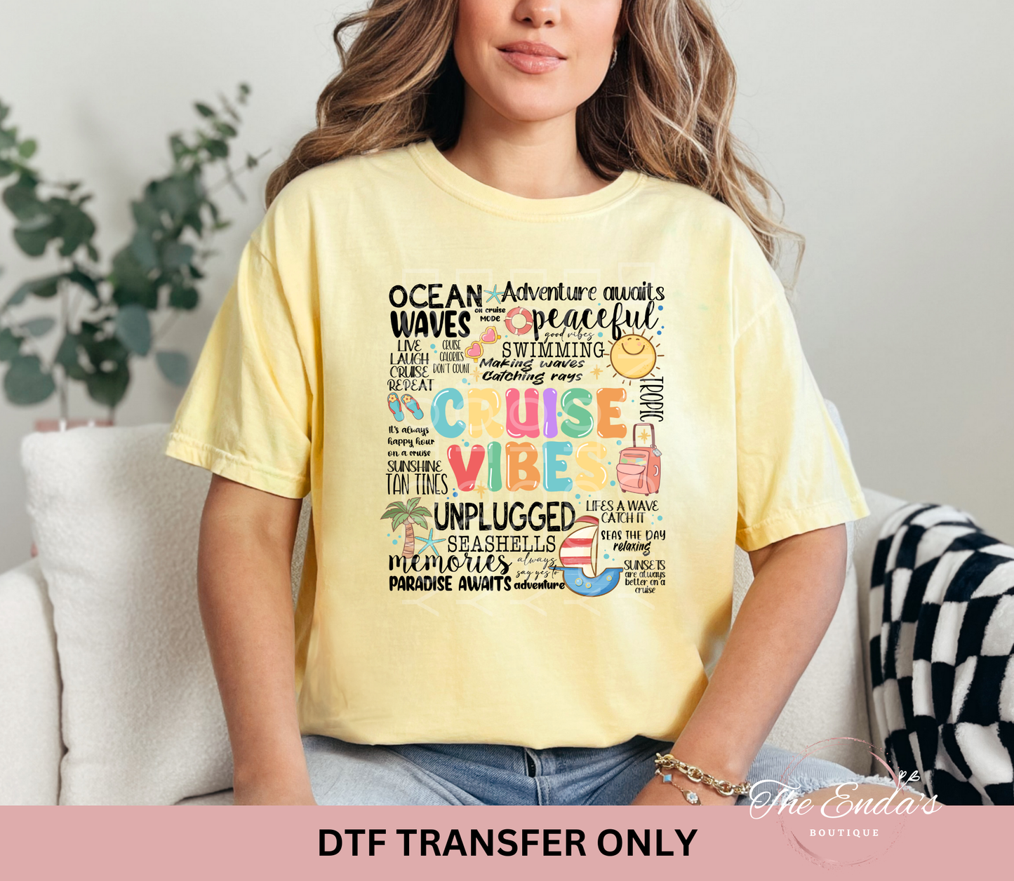 Cruise Vibes DTF Transfer