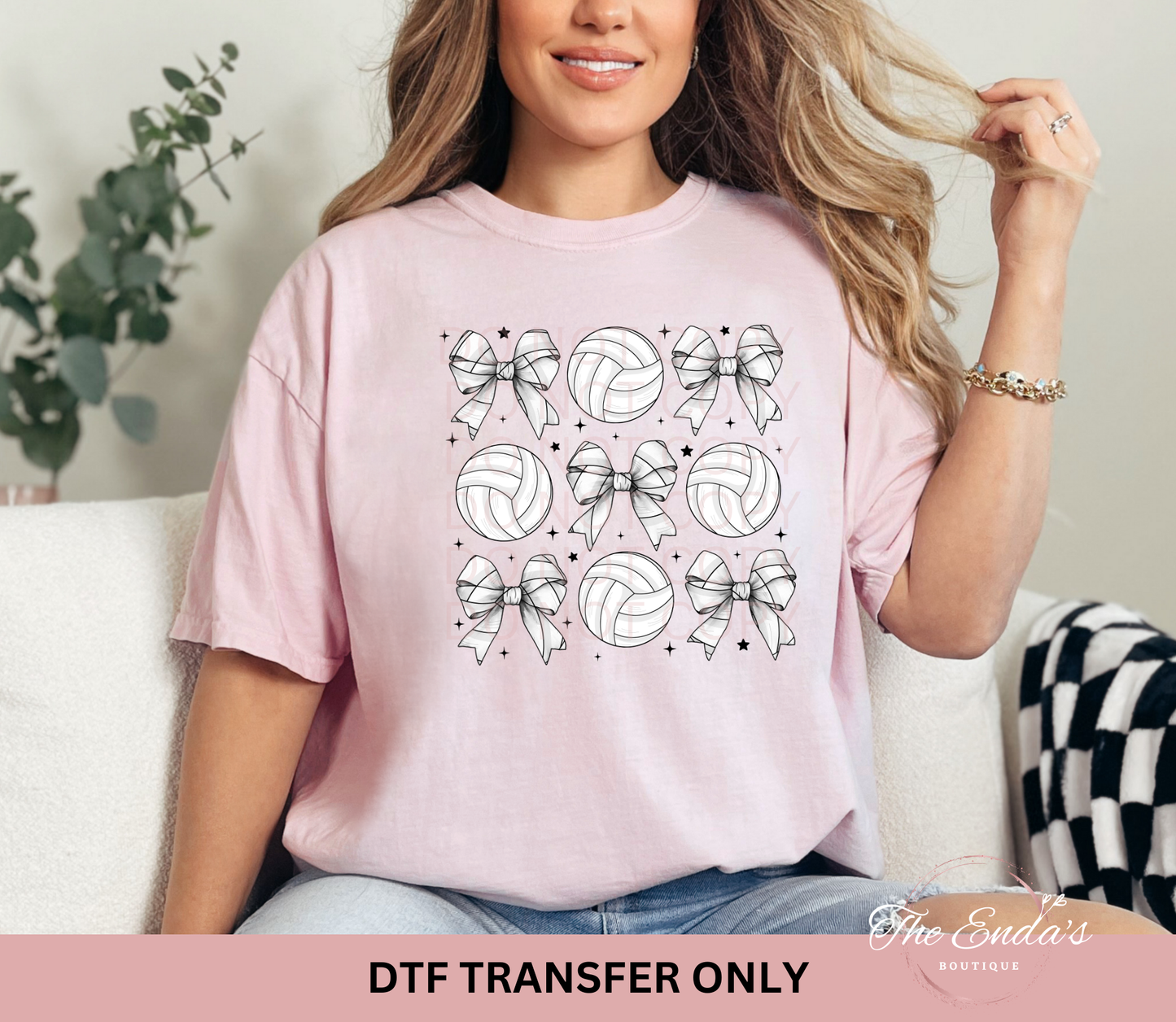 Volleyball Coquette DTF Transfer