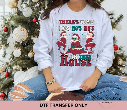There's Some Ho's Ho's Ho's In This House DTF Transfer
