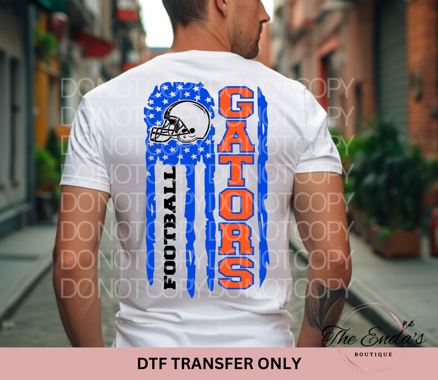 Gators Flag DTF Transfer **AVAILABLE IN FULL COLOR AND BLACK**