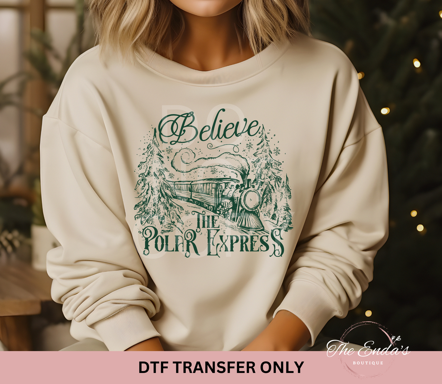 Believe The Polar Express DTF Transfer *AVAILABLE IN DIFFERENT COLORS*