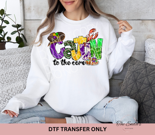 Cajun To The Core DTF Transfer