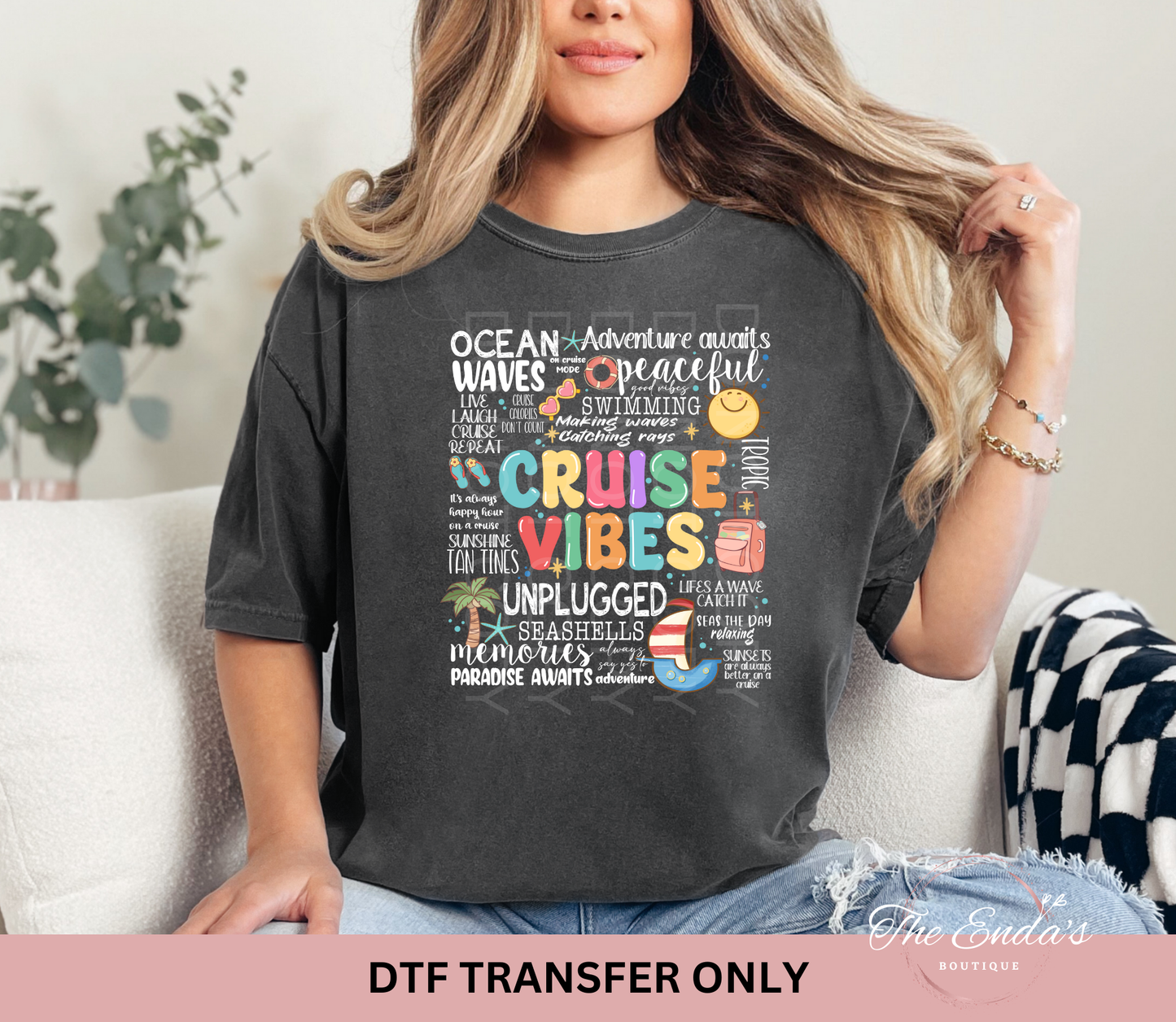 Cruise Vibes DTF Transfer