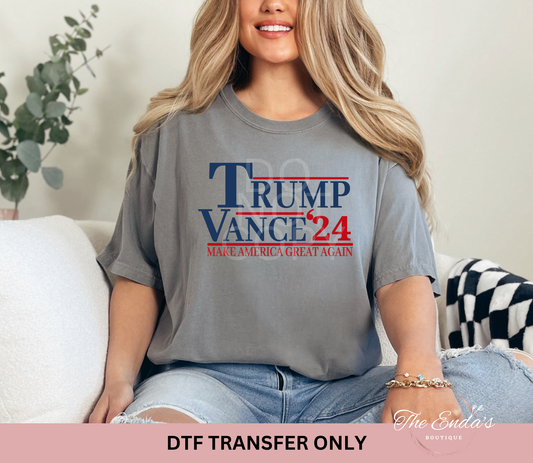 Trump Vance Make America Great Again DTF Transfer