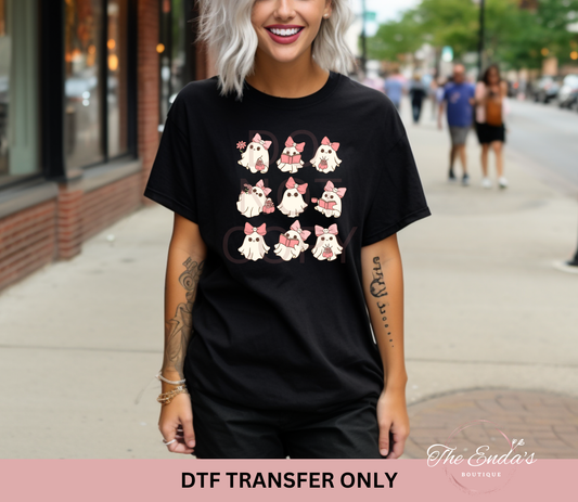 Pink Ghost DTF Transfer