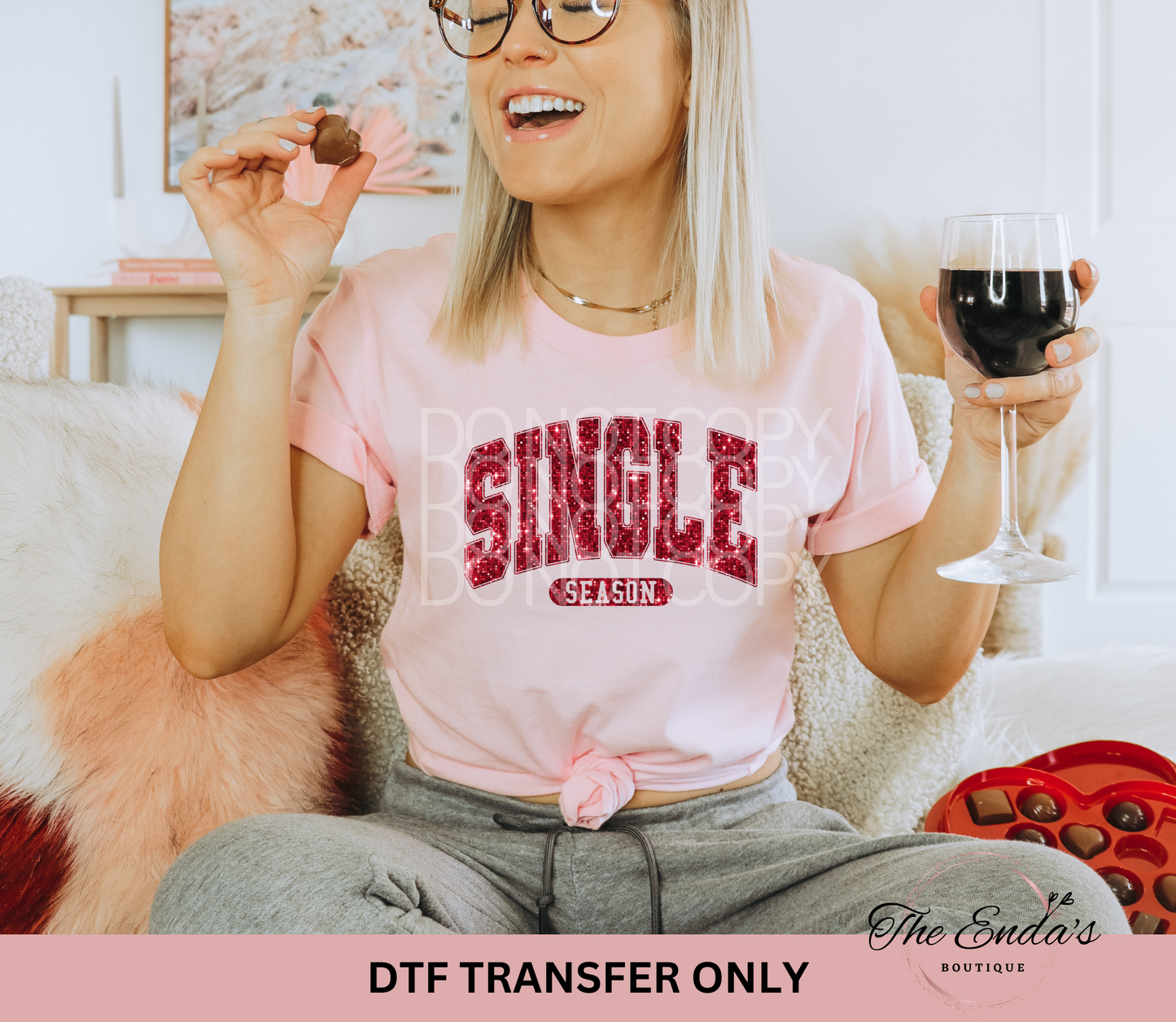 Single Season Faux Sequin DTF Transfer