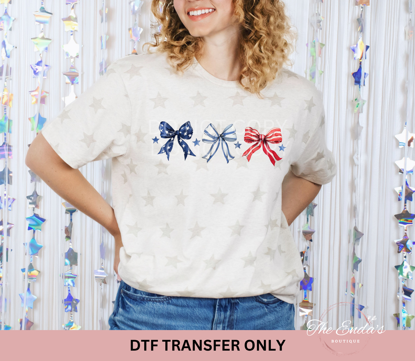 Patriotic Coquette Trio DTF Transfer