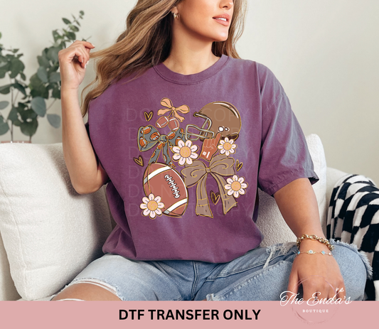 Football Daisy Coquette DTF Transfer
