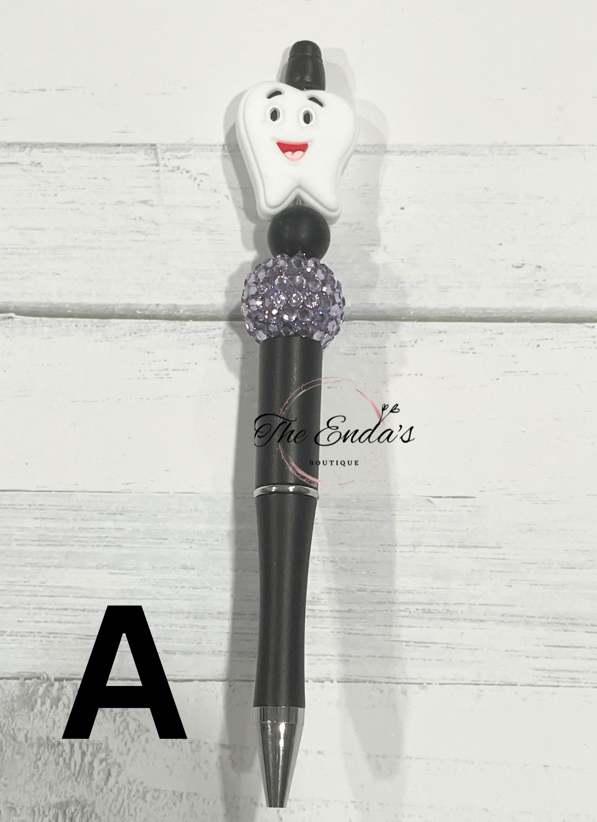 Tooth Beaded Pen ** HAS 2 DIFFERENT OPTIONS**