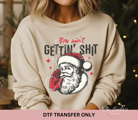 You Ain't Gettin' Shit DTF Transfer