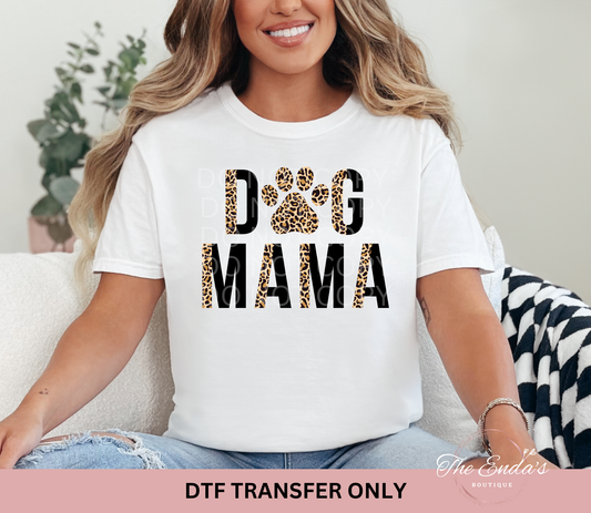 Half Leopard Dog Mama DTF Transfer