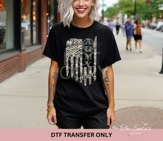 Army Mom Flag DTF Transfer