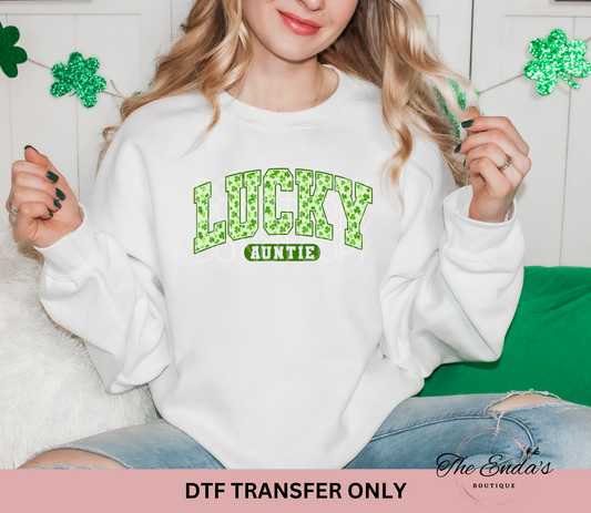 Lucky Auntie DTF Transfer