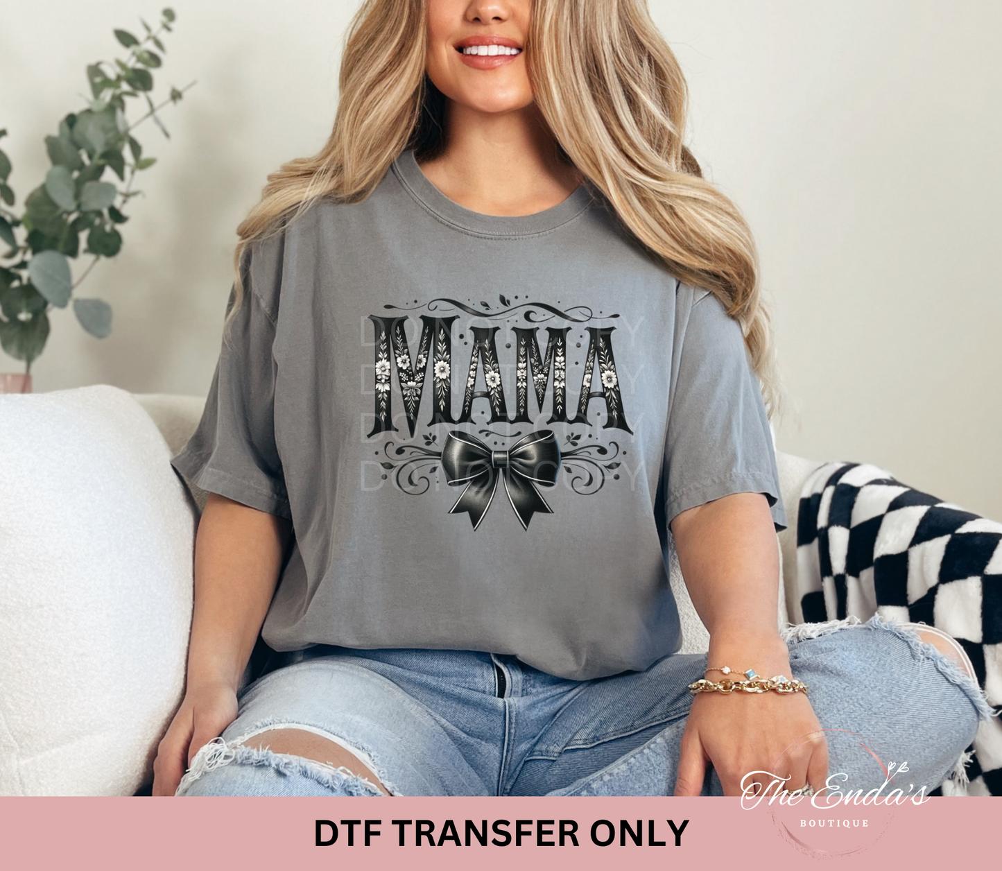 Mama Floral Coquette DTF Transfer