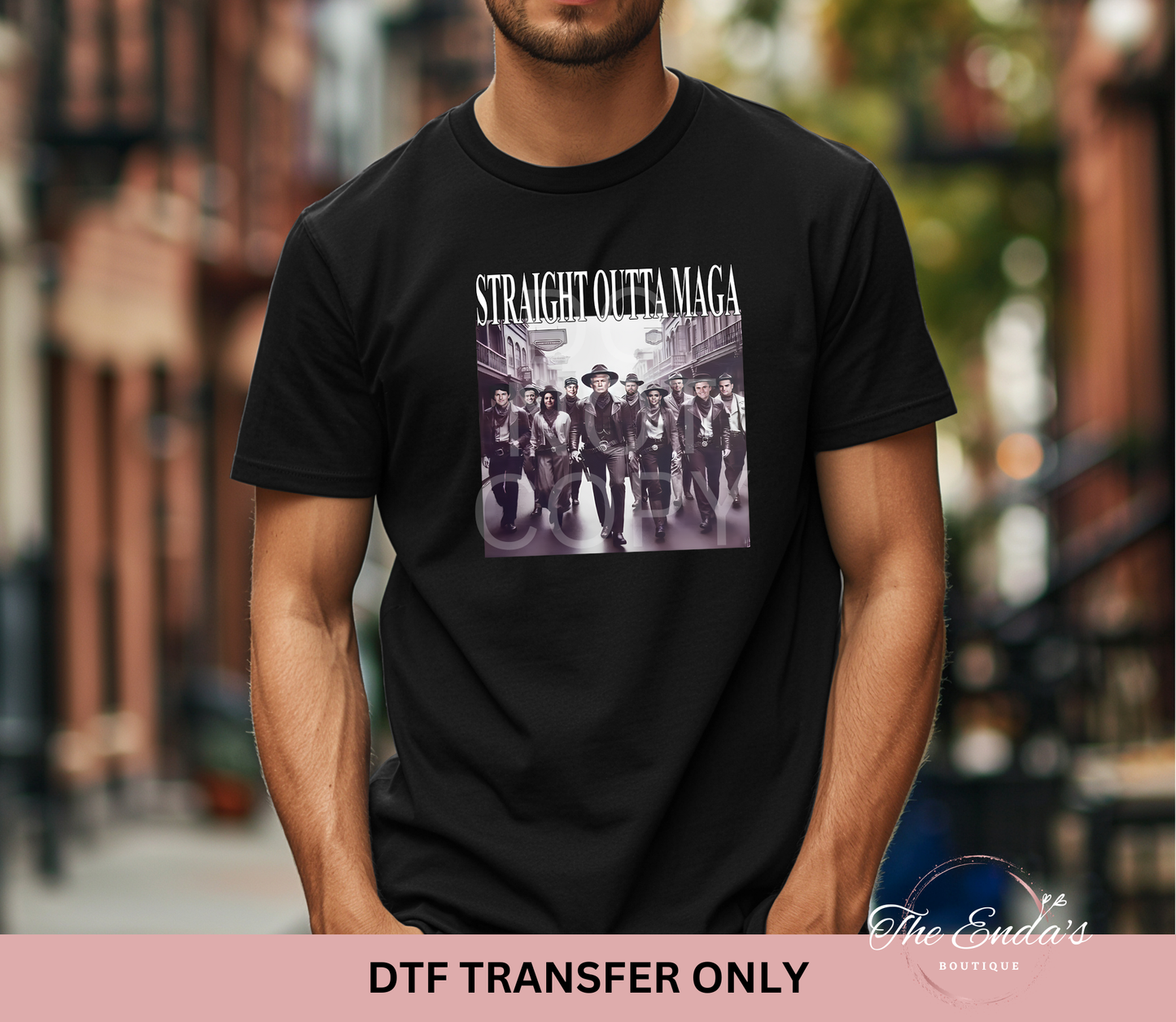 Straight Outta MAGA DTF Transfer