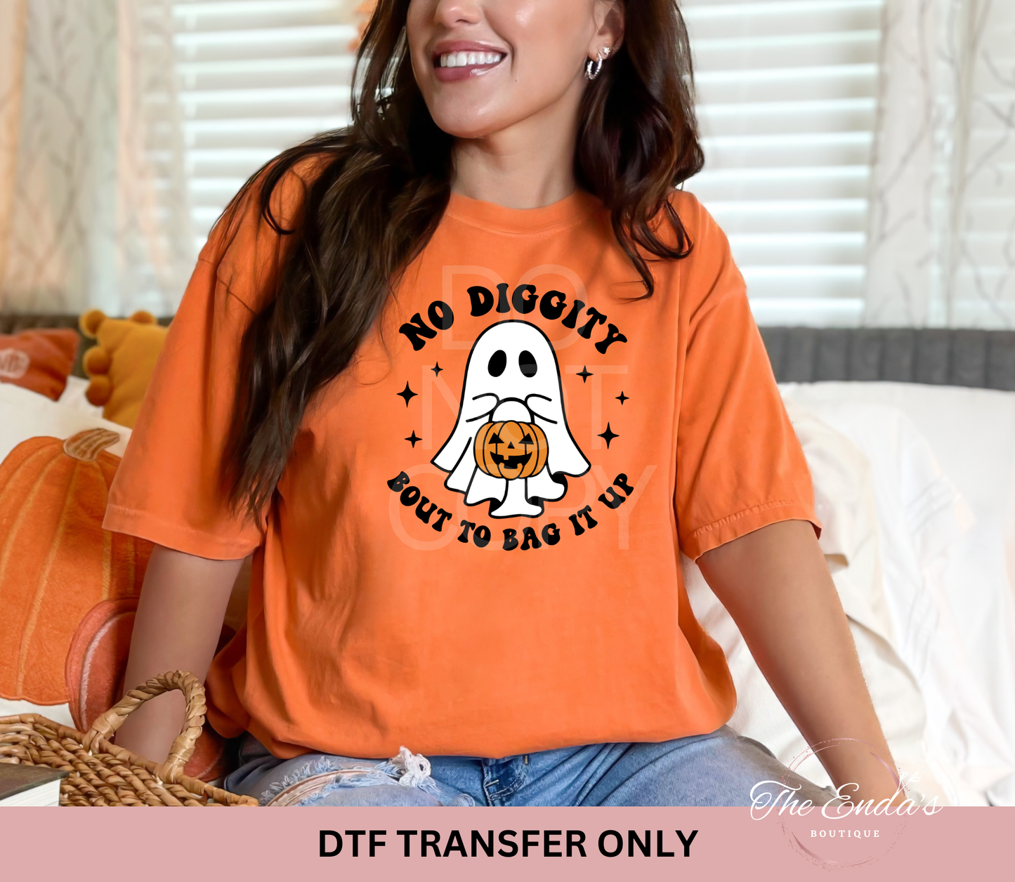 No Diggity Bout To Bag It Up DTF Transfer