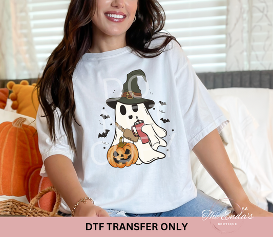 Witch Hat Ghost DTF Transfer