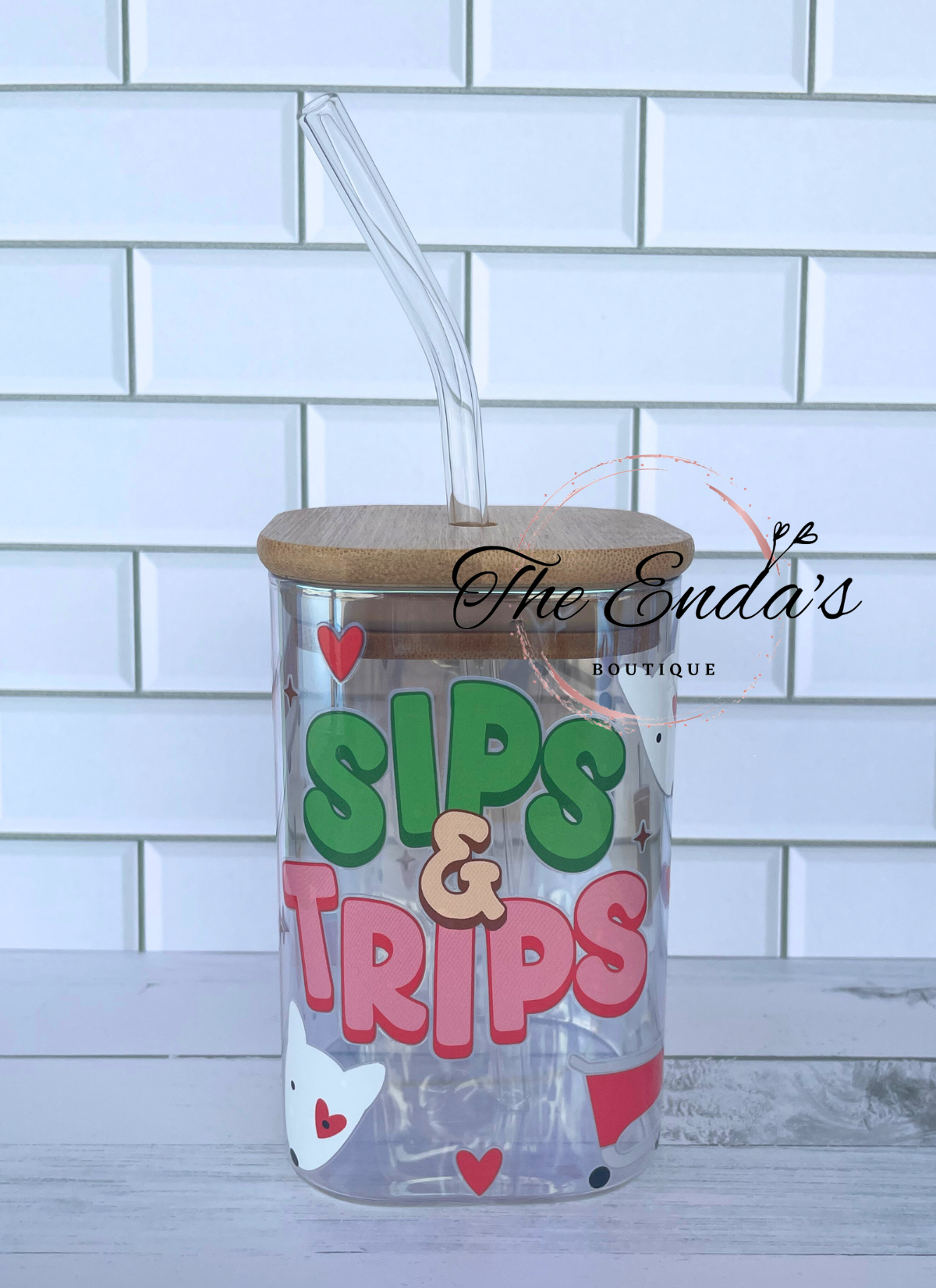 Sips & Trips Square Iridescent Cup