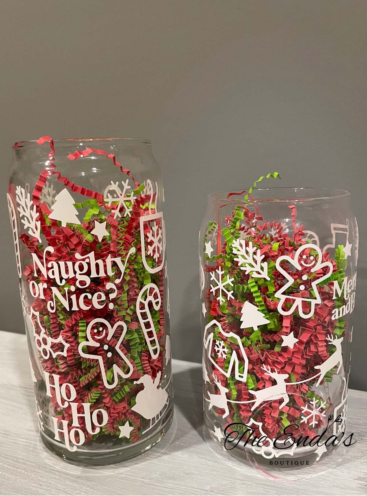 Holiday Vibes Glass Cup