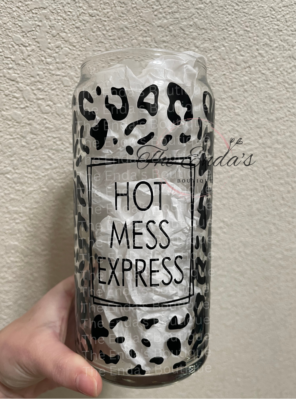 Hot Mess Express Glass Cup