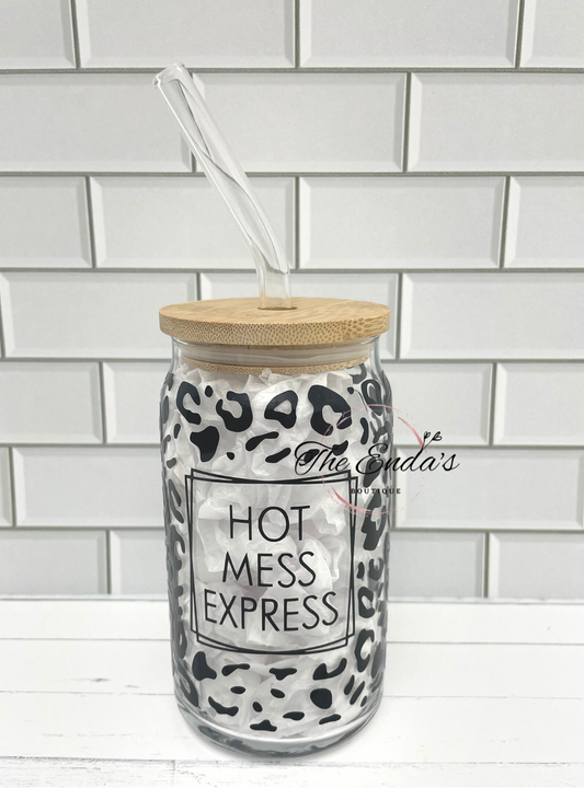 Hot Mess Express Glass Cup